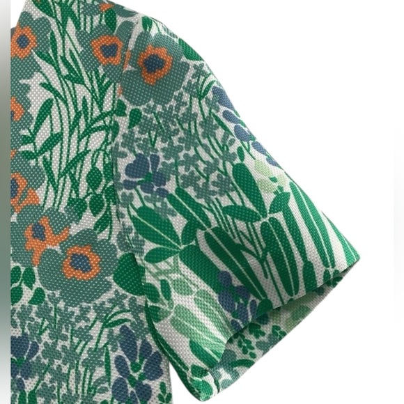Tuckernuck Wildflower Caroline Green Floral Dress large. Green, cream,orange - Picture 13 of 16